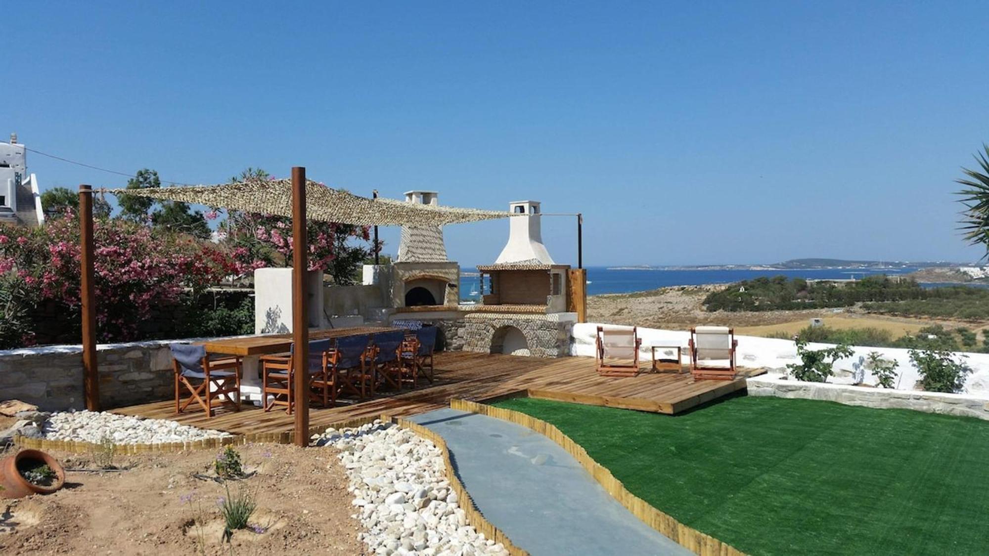 Maria Seaview Villa Near Naousa Экстерьер фото